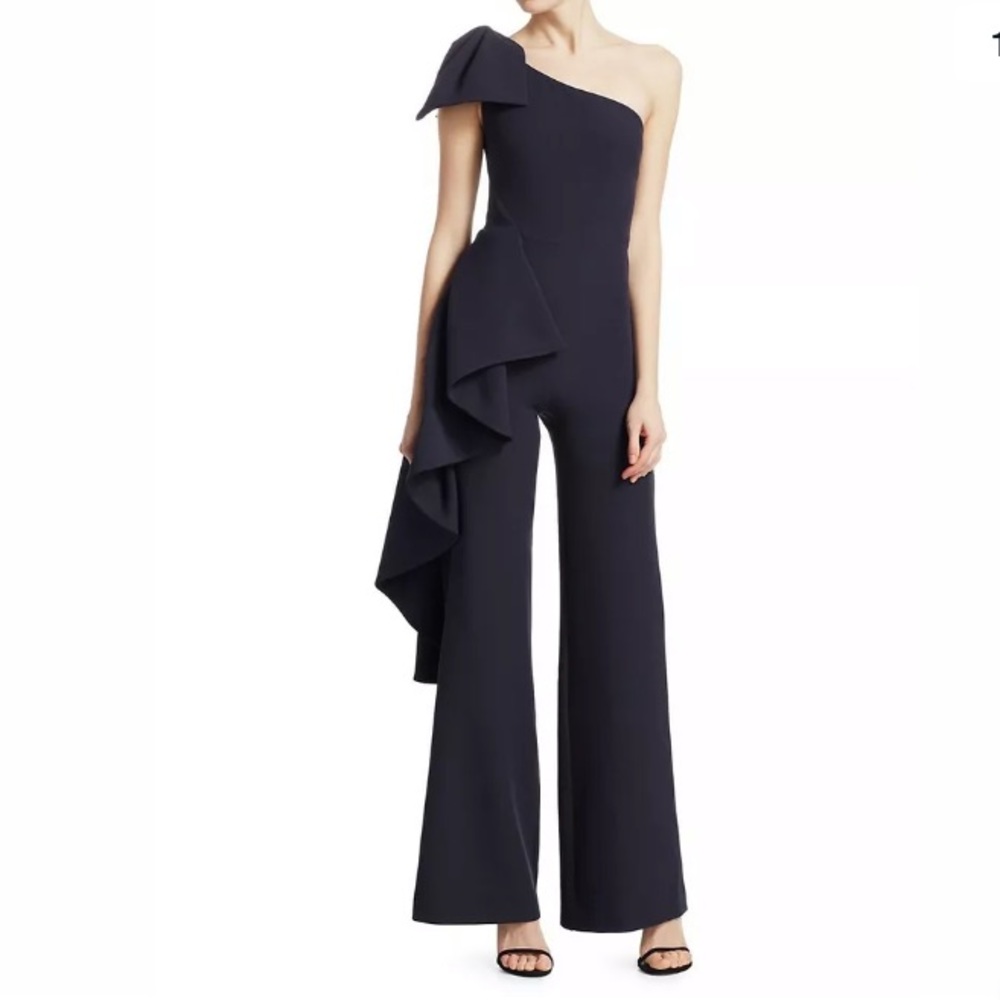 Safiyaa Linneara Asymmetrical Ruffle Jumpsuit